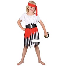 Costumi malvagi bambina alto mare pirata bambina