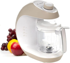 Jané Chefkiss, Cuocipappa Mixer per Bebè, 7 in 1 Multifunzione, Robot Da Cucina,