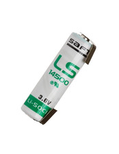 Pila 3.6v al LITIO PILA SAFT AA LS14500 ALLARME 3.7v batteria a saldare 2600mAh