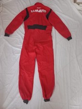 TUTA MECCANICO FREEM ROSSO TG 54 ADULTO PROTEZIONE GINOCCHIA