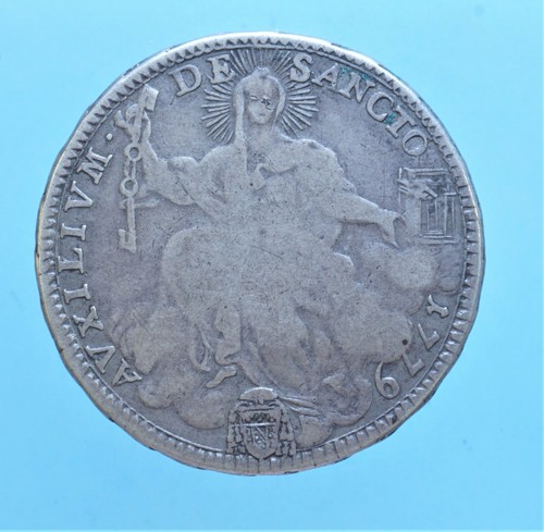 Pio scudo romano 1779 - vi, 1/2