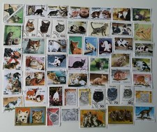 Collezione francobolli gatti