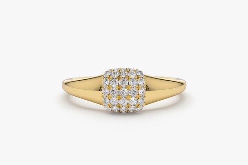 Anello oro con diamanti - in,