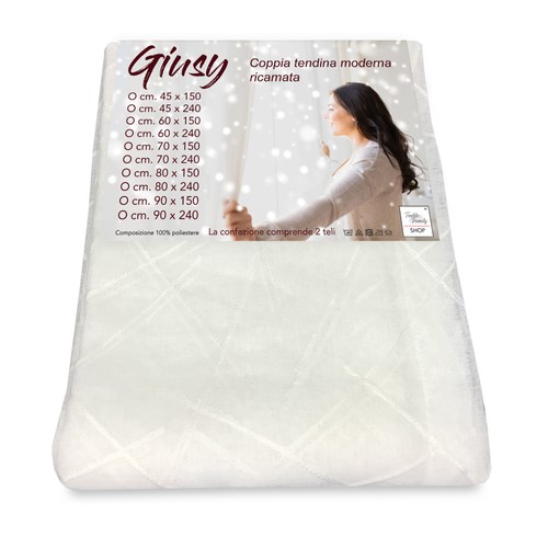 Tendina giusy bianco coppia - giusy,