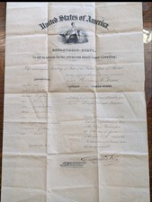 Antico passaporto americano