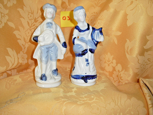 Coppia statuine porcellana - statuine,