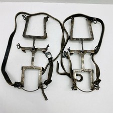 Ramponi arrampicata su ghiaccio vintage Grivel 10 punti acciaio Brevetto tg 41 Made in Italy