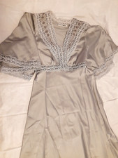 CAMICIA DA NOTTE DONNA GRIGIA STILE ANNI 50 TG 44