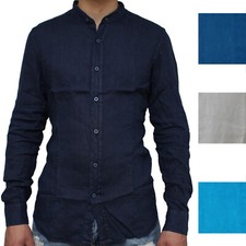 Camicia Lino Manica Lunga