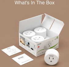 (Confezione da 4pz) Presa Smart WiFi Presa Controllo APP Funziona con Alexa e Google