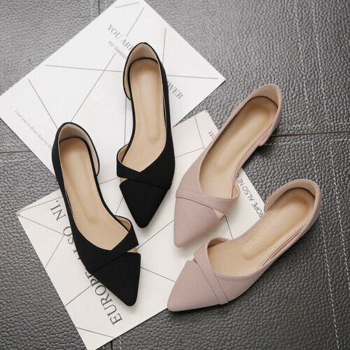 Women flats pink black - flats,
