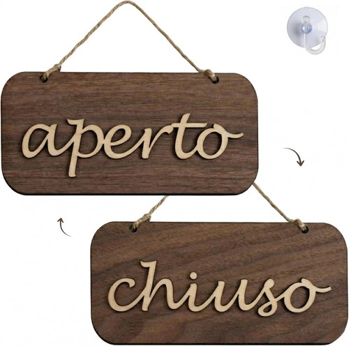 Cartello aperto chiuso - aperto, in