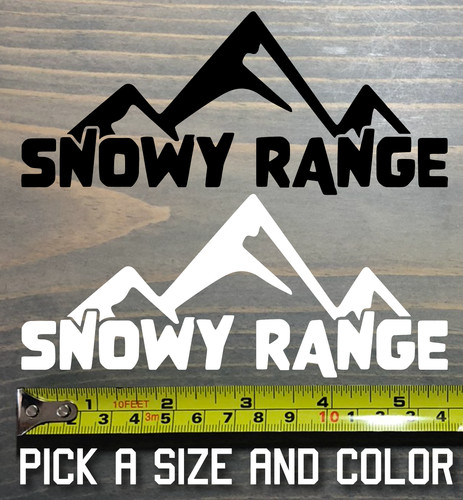 Adesivo snowy range - adesivo,