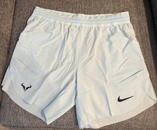 Pantaloncini Nike Tennis Dri-FIT ADV Rafa Nadal Uomo Glacier Blue Nuovi con etichette Taglia Large
