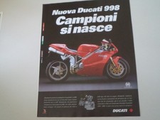 advertising Pubblicità 2001 MOTO DUCATI 998