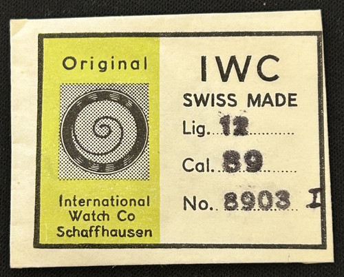 Molla principale iwc - molla,