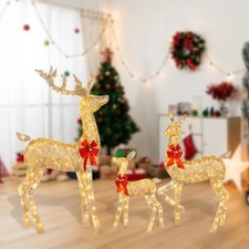 3PCS Con LED Renne Illuminate