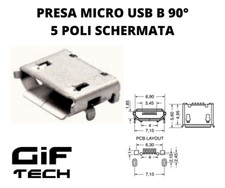 PRESA USB MICRO TIPO B 5 POLI
