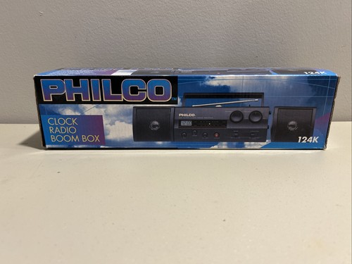 Philco clock radio boom - boom, box