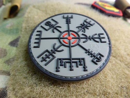 Vegvisir viking compass patch - compass,
