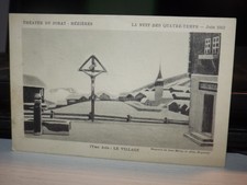 POSTCARD THEATER DU JORAT MEZIERES LA NUIT DES QUATRE TEMPS JUIN 1912 LE VILLAGE