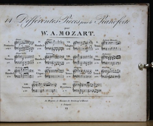Mozart xiv diff - pezzi, per