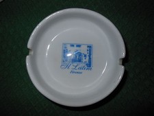 Posacenere porcellana Pubblicitario Il Latini Firenze cm. 9,5 Ashtray V5 ^