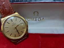 💎 omega 166.0168  placcato oro 1973 geneve data automatico