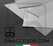 LAMIERA LASTRA LAMINA ACCIAIO INOX 316L SPESSORE 0,8 / 1 / 1,5 / VARIE DIMENS.