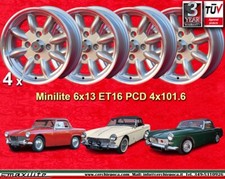 4 Cerchi MG Midget  Minilite