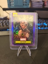 2024 Topps Chrome Marvel Ka-Zar Purple Refractor 44/75