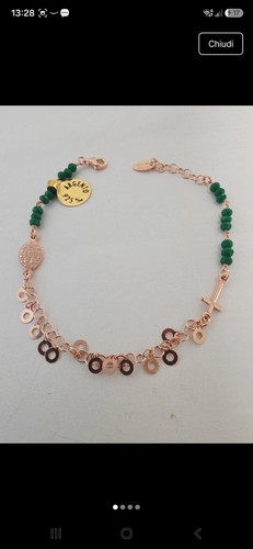 Bracciale argento rosato 925 - bracciale,