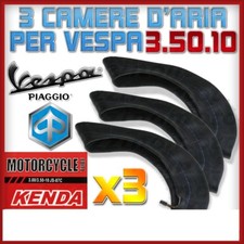 TRE CAMERA D'ARIA KENDA PNEUMATICI 3.50-10 59J PER VESPA PX 125/150/200