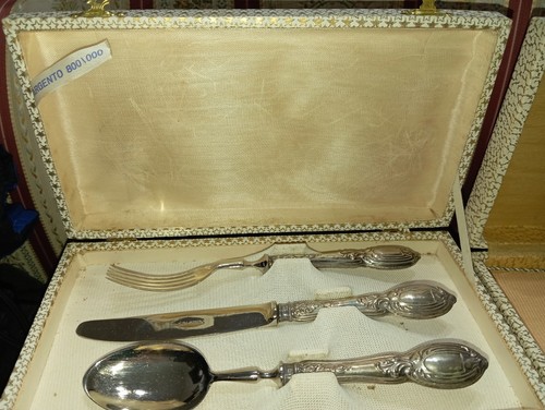 Posate antiche argento - argento, 800
