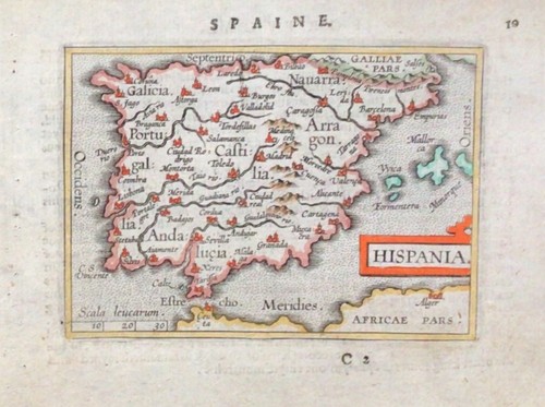 Spagna mappa originale antica - spagna,