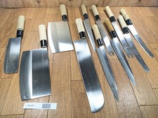Lotto Danneggiato Di Coltelli Da Cucina Giapponesi Hocho Set Dal Giappone XA097