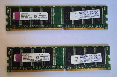 Coppia ram kingston - ram, 1gb