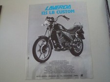 advertising Pubblicità 1984 MOTO LAVERDA LB 125 CUSTOM
