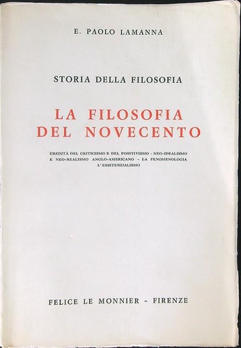 Filosofia del novecento - filosofia,