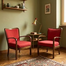 Poltrone Vintage Faggio Tinto