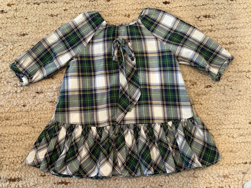 Vestito bambino verde quadri - bambino,