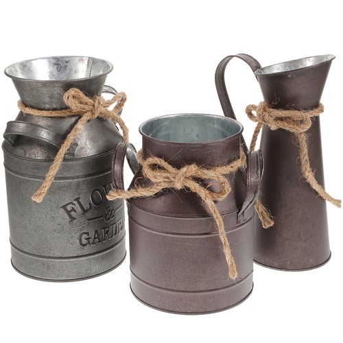 Pcs vaso fiori metallo - 3,