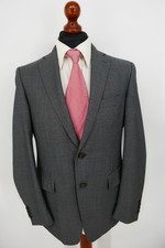 Completo Etro Tg.50 100% Lana Vergine Antracite Grigio Black Label Ottime Condizioni