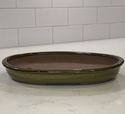 Vaso per bonsai cinese - , ovale
