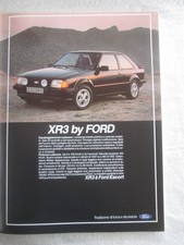 FORD ESCORT XR3  Pubblicita' ADVERTISING  Werbung ORIGINALE 1982