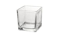 PORTACANDELA VETRO LANTERNA PORTA CANDELA GIARDINO MATRIMONIO TEALIGHT 6*6*6 CM