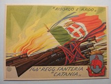 146° Reggimento Fanteria "Catania". Risorgo e Ardo. Illustratore Paschetto.