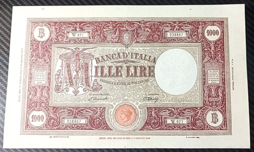 1000 lire barbetti grande - lire,