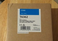 05-2023 NUOVO EPSON T6362 inchiostro ciano 700 ml per Stylus Pro 7890/7900/9890/9900