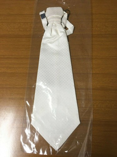 Cravatta tie bianco panna - cravatta/tie,